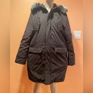Zao Men Hooded Jacket/Coat, Color-Black, Size-2XL Black will fit size L